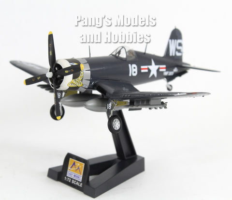 F4U Corsair VMF-323 Death Rattlers - US Marines - USMC - 1/72 Scale Assembled and Painted Model by Easy Model