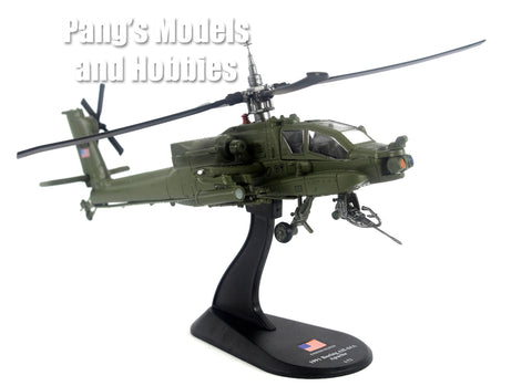 Boeing AH-64 Apache Attack Helicopter - US ARMY - 1/72 Scale Diecast Model by Amercom