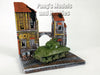 M4 Sherman Tank 1/100 Scale Diecast Model and The Siege of Bastogne "The Chateau" Diorama Display