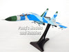 SU-27 Flanker - Russian Air Force Blue Camo 24 1/72 Diecast Metal Model by JC Wings