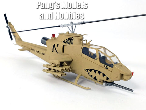 Bell AH-1 Cobra US ARMY - Sand Shark - 1/72 Scale Assembled and Painted Plastic Model by Easy Model