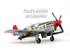 P-51C (P-51) Mustang - Red Tails - Tuskegee Airmen "Daisy Mae" 1/72 Scale Assembled and Painted Plastic Model by Easy Model