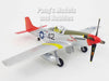 P-51 Mustang - Red Tails - Tuskegee Airmen "Creamer's Dream" 1/48 Scale Assembled and Painted Plastic Model by Easy Model