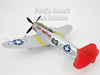 P-47 Thunderbolt - Red Tails - Tuskegee Airmen "Rat Hunter" 1/48 Scale Assembled and Painted Plastic Model by Easy Model