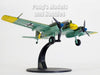 Henschel Hs-129 (Hs 129) Hs129 German Ground Attack Airplane 1/72 Scale Diecast Model by Motor City Classics
