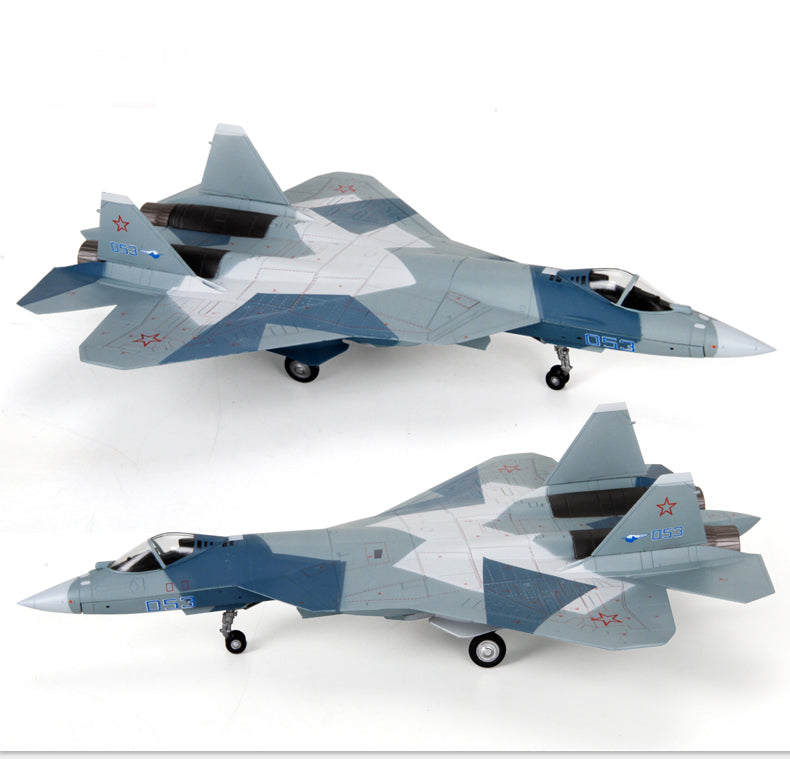 Sukhoi Su-57 5th Generation Stealth Russian Fighter - Blue Splinter Ca ...