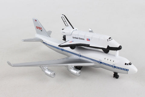 5.75 Inch Boeing 747 Space Shuttle Carrier with Orbiter Diecast Airplane Model by Daron (Single Plane)