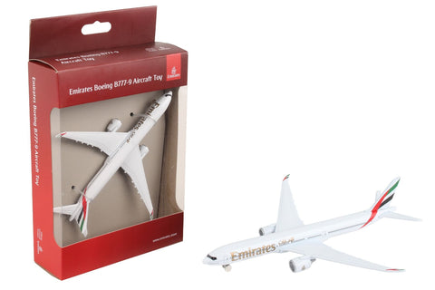 5.5 Inch Boeing 777, 777-x, 777-9 Emirates Diecast Airplane Model by Daron (Single Plane)